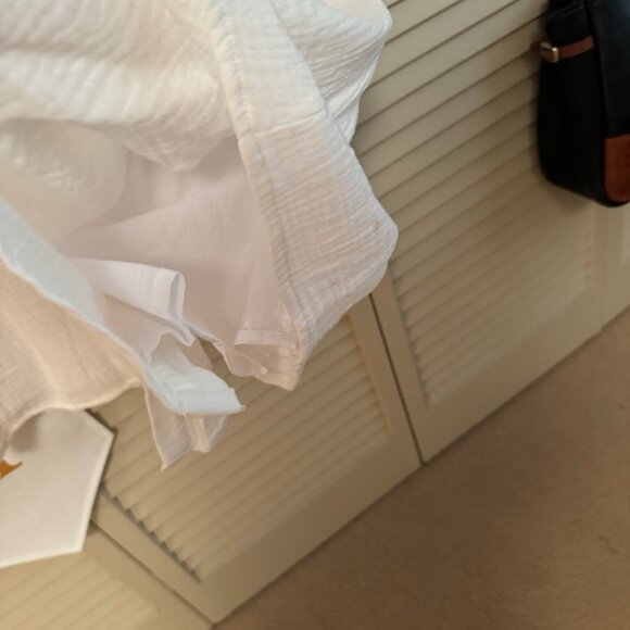 Boutique White Cotton Sundress - Picture 3 of 6